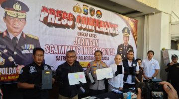 Polrestabes Surabaya Amankan 45 Tersangka Hasil Pengembangan Penyidikan Kasus Siber Internasional