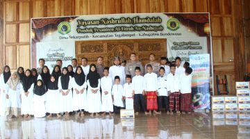Sambut Hari Bhayangkara ke 80, Polres Bondowoso Salurkan Bantuan untuk Anak Yatim, Ojol dan Sopir Angkot