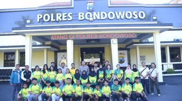 AKBP Aryo Dwi Wibowo Berangkatkan Atlet Karate Bondowoso, Targetkan Hasil Terbaik