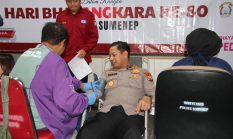 Polres Sumenep Gelar Bhakti Kesehatan Donor Darah Dalam Rangka Hari Bhayangkara Ke-80 