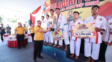 Kejuaraan Beladiri Polri Piala Kapolda Jatim 2026 Sambut Hari Bhayangkara ke 80, Polres Kediri Raih Gelar Juara