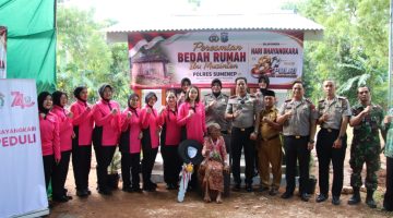 Polres Sumenep Resmikan Bedah Rumah Ibu Musinten, Wujud Kepedulian Polri di Hari Bhayangkara Ke-80