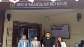 Foto :MEDIASI DINILAI BUNTU, KUASA HUKUM KOPERASI KOFIPINDO PERTANYAKAN PROSEDUR LAPORAN KARYAWAN KE DISNAKER MEDAN