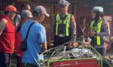 Satlantas Polresta Sumenep Sapa Pengemudi Bentor di Pelabuhan Kalianget