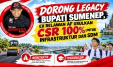DORONG LEGACY BUPATI SUMENEP, EX RELAWAN AF USULKAN CSR 100% UNTUK INFRASTRUKTUR DAN SDM