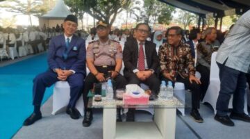 Kapolsek Tamalate Hadiri Dies Natalis ke-35 Poltekpar Makassar, Saksikan Pagelaran tarian Etnis lagu Bugis Makassar.