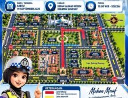 Madura Ethnic Carnival 2026 Digelar Malam Ini, Satlantas Polresta Sumenep Alihkan Arus Sejumlah Ruas Jalan