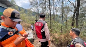 Polres Nganjuk Siagakan Personel Pasca-Karhutla Gunung Wilis, Antisipasi Bara Api Kembali Muncul