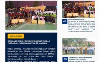 SMKN 1 Sumenep Sapu Bersih Gelar Juara Voli se-Madura, Tim Putra-Putri Raih Juara 1 dan MVP